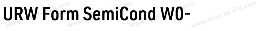 URW Form SemiCond W0字体转换